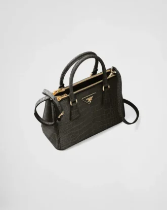 Bolso pequeño Prada Galleria de piel de cocodrilo Bolso pequeño Prada Galleria de piel de cocodrilo