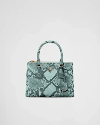 Bolso pequeño Prada Galleria de piel de pitón