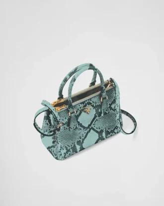 Bolso pequeño Prada Galleria de piel de pitón