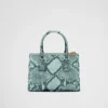 Bolso pequeño Prada Galleria de piel de pitón Bolso pequeño Prada Galleria de piel de pitón
