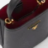 Bolso pequeño Prada Panier de piel Saffiano Bolso pequeño Prada Panier de piel Saffiano