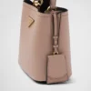 Bolso pequeño Prada Panier de piel Saffiano