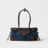 Bolso Prada Bonnie mediano de denim y cuero Bolso Prada Bonnie mediano de denim y cuero