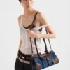 Bolso Prada Bonnie mediano de denim y cuero Bolso Prada Bonnie mediano de denim y cuero