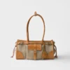 Bolso Prada Bonnie mediano de lino y cuero Bolso Prada Bonnie mediano de lino y cuero