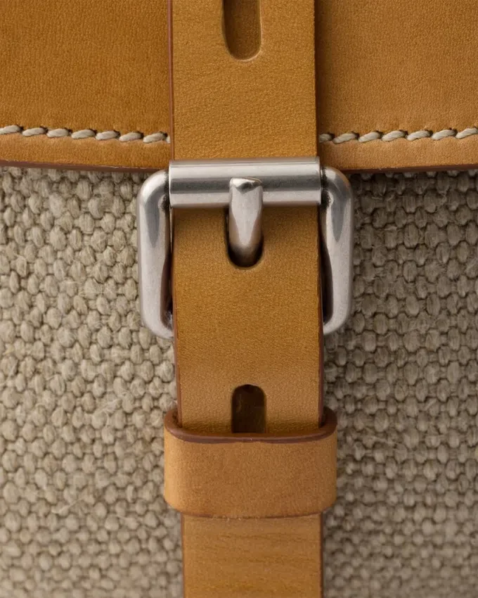 Bolso Prada Bonnie mediano de lino y cuero Bolso Prada Bonnie mediano de lino y cuero