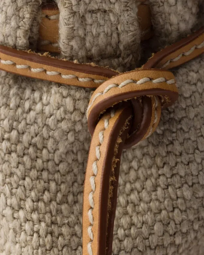 Bolso Prada Bonnie mediano de lino y cuero Bolso Prada Bonnie mediano de lino y cuero