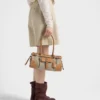 Bolso Prada Bonnie mediano de lino y cuero Bolso Prada Bonnie mediano de lino y cuero