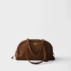 Bolso Prada Bowling mediano de gamuza Bolso Prada Bowling mediano de gamuza