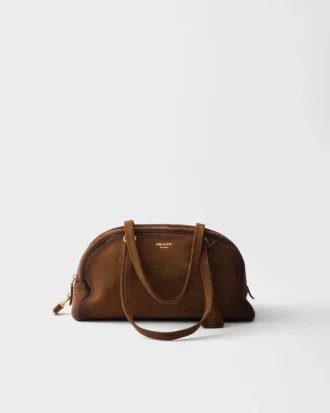 Bolso Prada Bowling mediano de gamuza