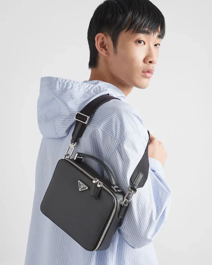 Bolso Prada Brique mediano de piel Saffiano Bolso Prada Brique mediano de piel Saffiano