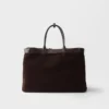 Bolso Prada Buckle de gamuza con cinturón Bolso Prada Buckle de gamuza con cinturón