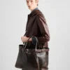 Bolso Prada de piel napa con hebilla y cinturón Bolso Prada de piel napa con hebilla y cinturón