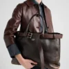 Bolso Prada de piel napa con hebilla y cinturón Bolso Prada de piel napa con hebilla y cinturón