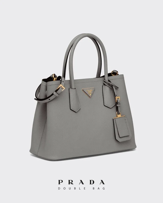 Bolso Prada Double mediano de piel Saffiano Bolso Prada Double mediano de piel Saffiano
