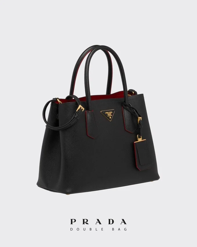 Bolso Prada Double mediano de piel Saffiano Bolso Prada Double mediano de piel Saffiano