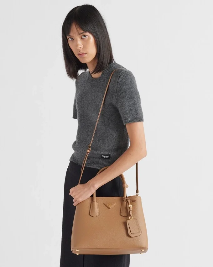 Bolso Prada Double mediano de piel Saffiano Bolso Prada Double mediano de piel Saffiano