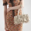 Bolso Prada Galleria mediano de piel napa con flecos y tachuelas Bolso Prada Galleria mediano de piel napa con flecos y tachuelas
