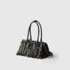 Bolso Prada Galleria mediano de piel napa con flecos y tachuelas Bolso Prada Galleria mediano de piel napa con flecos y tachuelas
