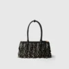 Bolso Prada Galleria mediano de piel napa con flecos y tachuelas Bolso Prada Galleria mediano de piel napa con flecos y tachuelas