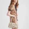 Bolso Prada Galleria mediano de piel napa con flecos y tachuelas Bolso Prada Galleria mediano de piel napa con flecos y tachuelas