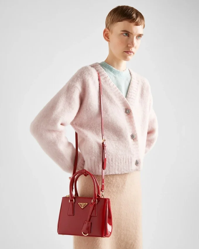 Bolso Prada Galleria Mini de charol Bolso Prada Galleria Mini de charol