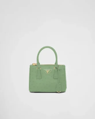 Bolso Prada Galleria Mini de piel de avestruz