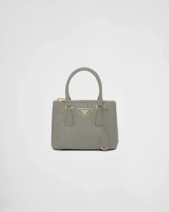 Bolso Prada Galleria Mini de piel de avestruz