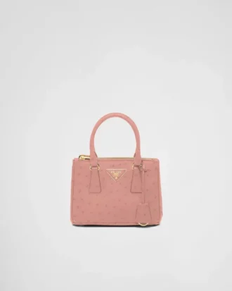 Bolso Prada Galleria Mini de piel de avestruz