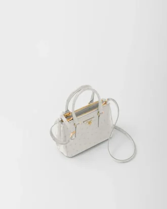 Bolso Prada Galleria Mini de piel de avestruz