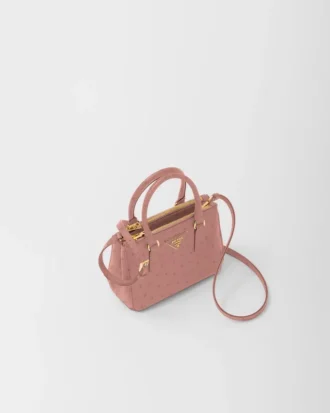 Bolso Prada Galleria Mini de piel de avestruz