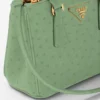 Bolso Prada Galleria Mini de piel de avestruz Bolso Prada Galleria Mini de piel de avestruz