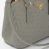 Bolso Prada Galleria Mini de piel de avestruz Bolso Prada Galleria Mini de piel de avestruz