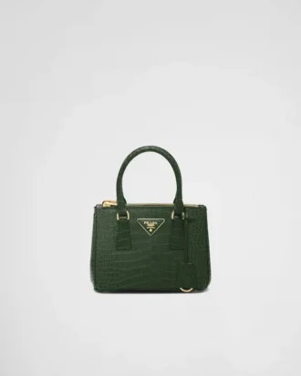 Bolso Prada Galleria Mini de piel de cocodrilo