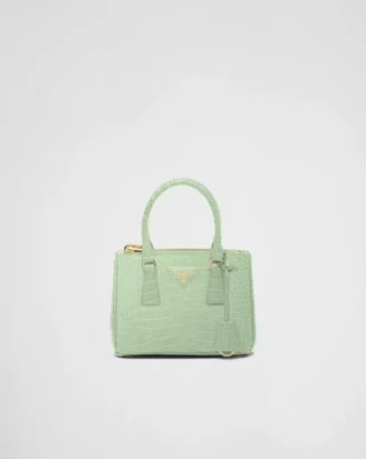Bolso Prada Galleria Mini de piel de cocodrilo