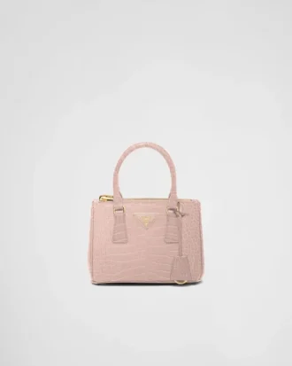 Bolso Prada Galleria Mini de piel de cocodrilo