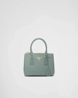 Bolso Prada Galleria Mini de piel de cocodrilo