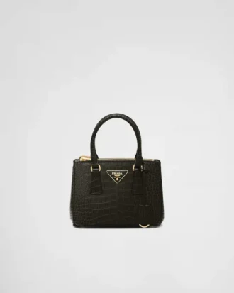 Bolso Prada Galleria Mini de piel de cocodrilo