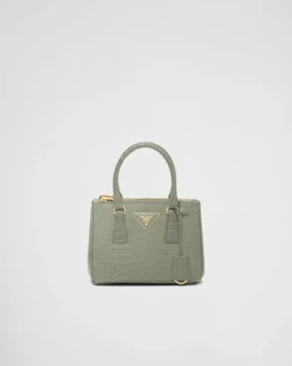 Bolso Prada Galleria Mini de piel de cocodrilo
