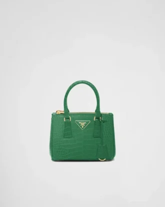 Bolso Prada Galleria Mini de piel de cocodrilo