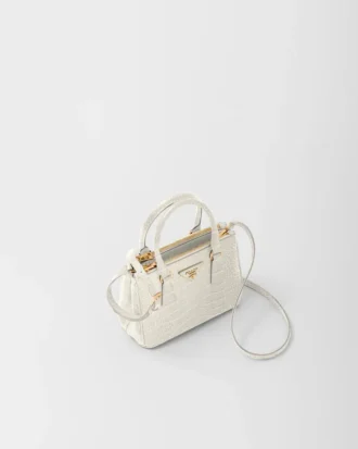Bolso Prada Galleria Mini de piel de cocodrilo