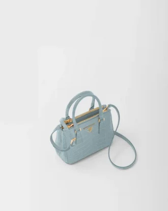 Bolso Prada Galleria Mini de piel de cocodrilo