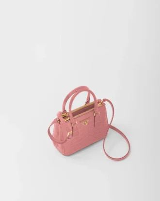 Bolso Prada Galleria Mini de piel de cocodrilo