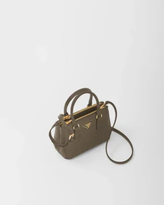 Bolso Prada Galleria Mini de piel de cocodrilo