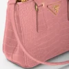 Bolso Prada Galleria Mini de piel de cocodrilo