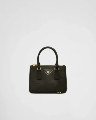 Bolso Prada Galleria Mini de piel de lagarto