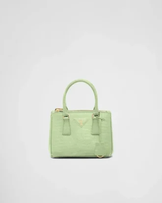 Bolso Prada Galleria Mini de piel de lagarto