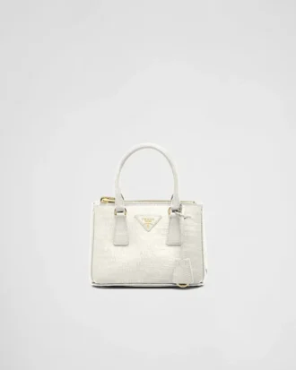 Bolso Prada Galleria Mini de piel de lagarto
