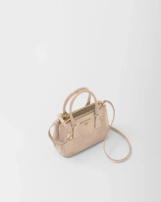 Bolso Prada Galleria Mini de piel de lagarto