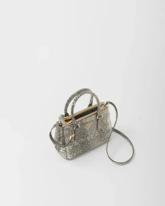 Bolso Prada Galleria Mini de piel de lagarto